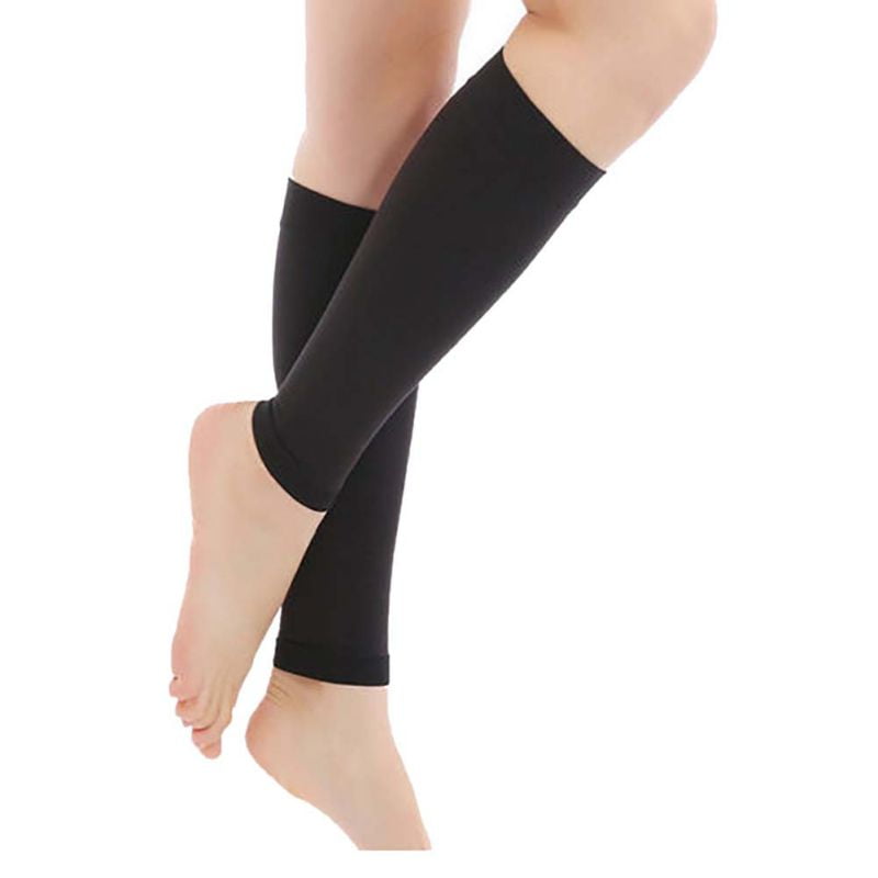 1Pairs Calf Leg Support Varicose Veins Knee Compression Sleeve Socks Stocking UK 