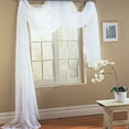 thumbnail image 2 of TINYSOME 197x59 Inch White Sheer Canopy Bed Curtain Elegant Voile Window Scarf Topper Valance Outdoor Ceremony Wedding Arch Decoration Drapes Backdrop, 2 of 10