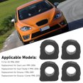 thumbnail image 4 of Stabilizer Bar Bushing, 4PCS 1K0505553A Scratch Resistance Anti Aging 19mm  for  I, 4 of 8