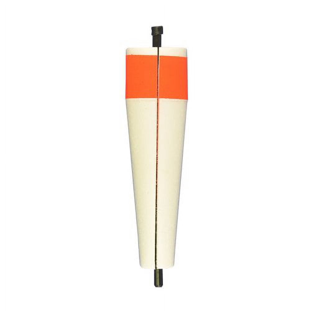(8 pack) Comal Unweighted Slotted Popping Fishing Float, Red/White, 2-inch