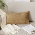 thumbnail image 5 of Rectangular pillow cover Pillow solid color corduroy sofa pillow cover - camel, 5 of 5