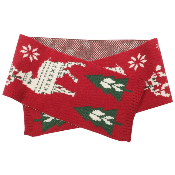 Gregiular Winter Warm Scarf Knitted Scarf Christmas Clothing Accessory for Kids Children