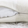 thumbnail image 2 of Housse de Coussin Carrée à Carreaux Buffalo, 1 Pce, Grille Blanc Cassé, 2 of 3