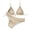 #099-Khaki, variant on Women's Triangle String Bikini Set 2 Piece Halter Swimsuits Starfish Metal Linked Swim Set