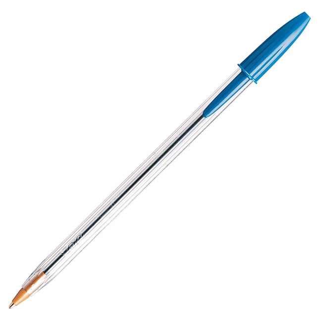 BIC Cristal Xtra Smooth Ball Pens, Medium Point (1.0 mm), Blue, 12 Count