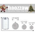 thumbnail image 3 of haozzaw 1.2 Inch Mini Christmas Xmas Tree Ball Bauble Hanging Home Party Ornament Decor Gifts for Family on Clearance, 3 of 4