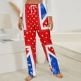 thumbnail image 3 of British Flag With Patterned Quilt Design Winter Female Pants Flannel High Waist Women Pants Lady Warm Straight Leg Plush Trousers, 3 of 7