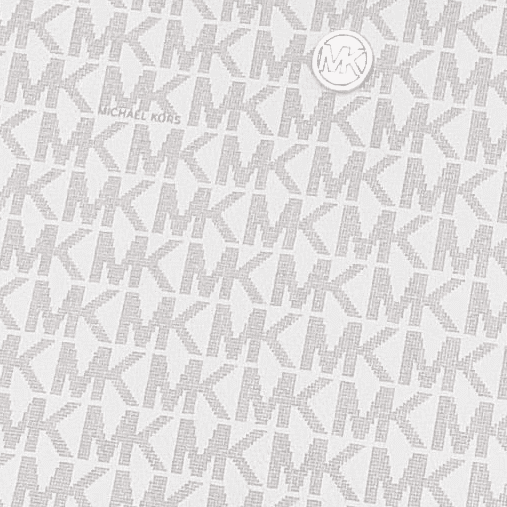 Michael Kors by Michael Kors Women's Small PVC Logo-Print Signature Messenger Handbag, Vanilla