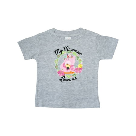 

Inktastic Baby Flamingo My Mawmaw Loves Me with Flower Wreath Gift Baby Boy or Baby Girl T-Shirt