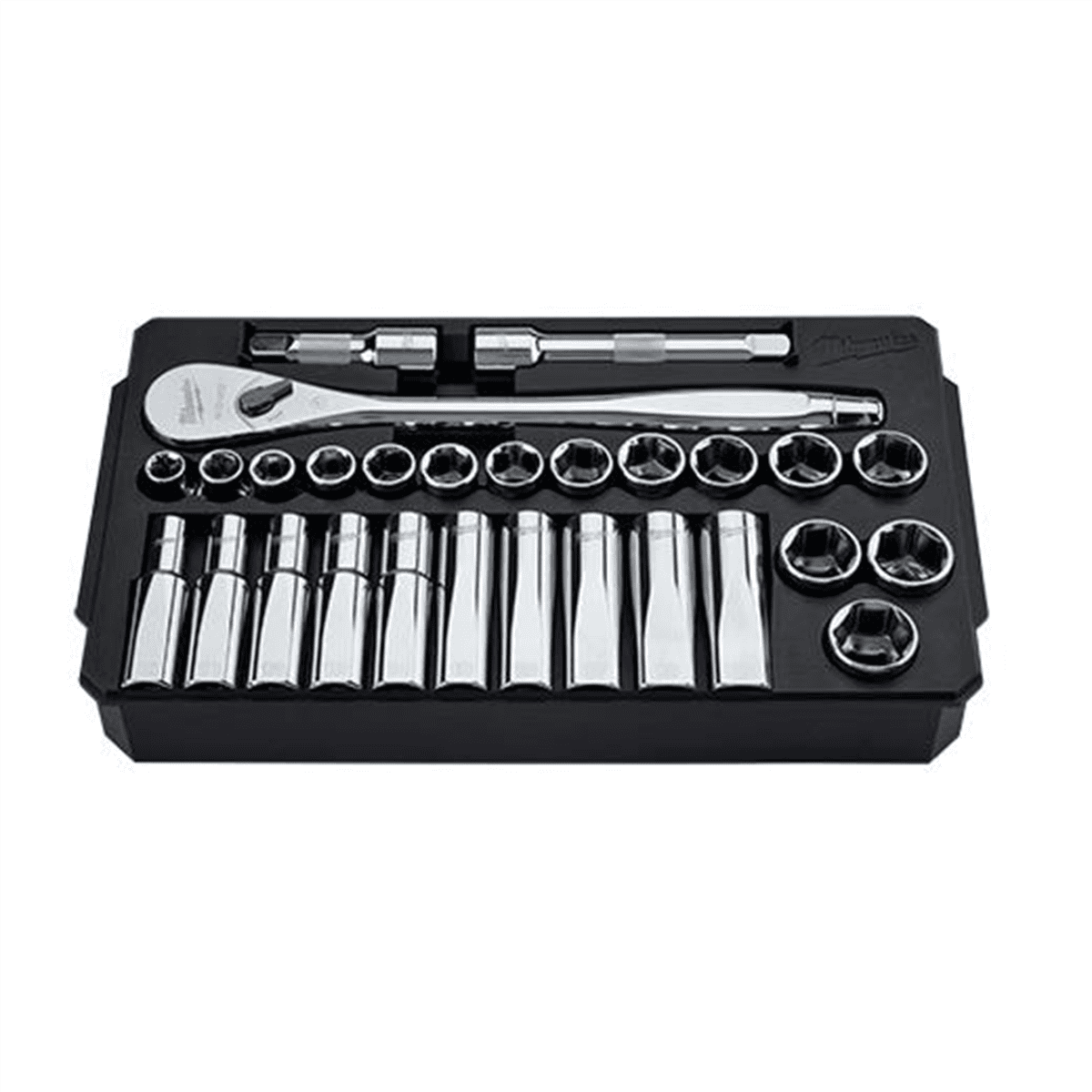 Milwaukee 48-22-9510 28 pc. 1/2" Socket Wrench Set (Metric)