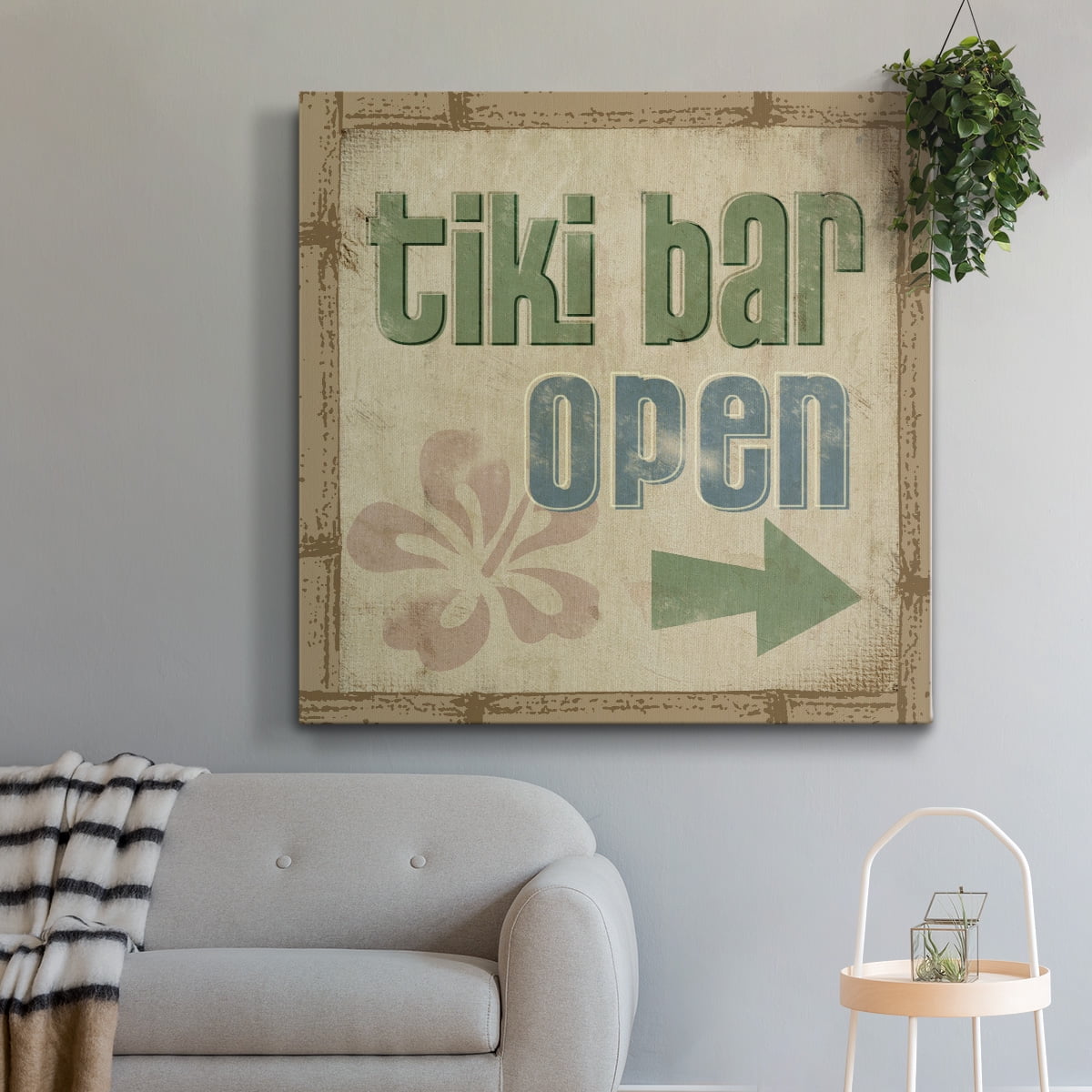 Wexford Home Beach Sign VI-Premium Gallery Wrapped Canvas, 10" x 10" - Ready to Hang