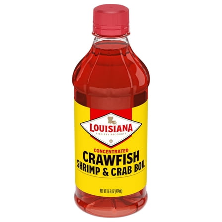 Pack Of 2 Louisiana Fish Fry Products Concentrated Crawfish Crab and Shrimp Boil, 16 oz (Package May Vary)