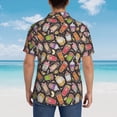 thumbnail image 6 of Daiia Milk Tea Hawaiian Shirt for Men Gentle Cotton Regular Short Sleeve Casual-3X-Large, 6 of 9