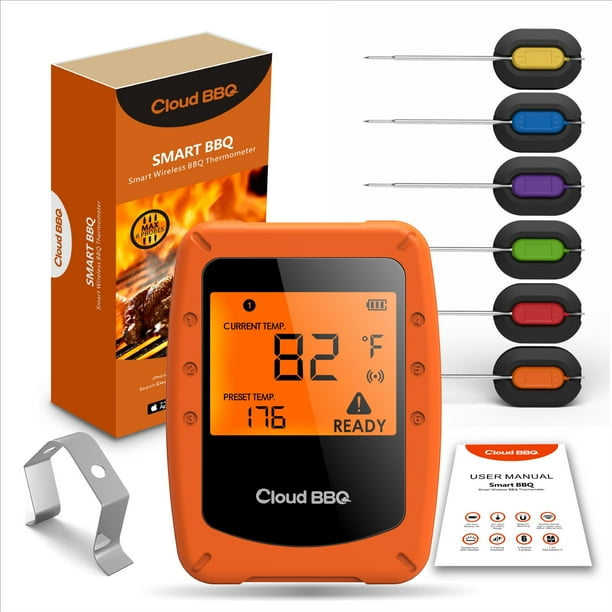 Thermomètre de cuisson pour barbecue et fumoir –