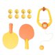 thumbnail image 1 of Tenis de mesa colgante, juguete de interacción entre padres e hijos, pelota pong colgante, entrenamiento 9 Bolas Amarillas Cola entrenador de tenis, 1 of 7