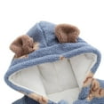 thumbnail image 6 of BULLPIANO 0-2T Newborn Baby Girls Boys Warmer Snowsuit Fleece Hooded Romper Jumpsuit Toddler Thicken Winter Bodysuits Coat, 6 of 12