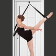 thumbnail image 2 of WEUVEB Yoga Belt Negro Para Ejercicios Y Estiramientos Con Y Anilla De Deslizamiento, 2 of 8