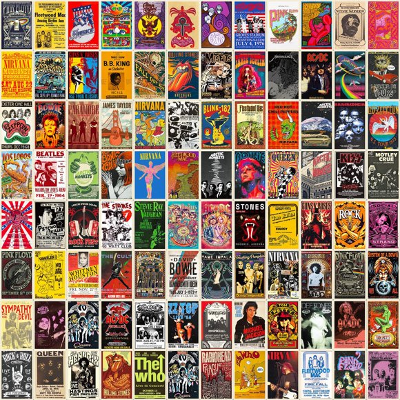 Paquete de pegatinas retro, clásicas, póster de películas, anime, Waterp, 100 unidades