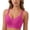Hot Pink, variant on Qholemyo Womens T-Shirt Bra Wireless Adjustable Strap High Impact Bras Breathable Seamless Push Up Sports Bras