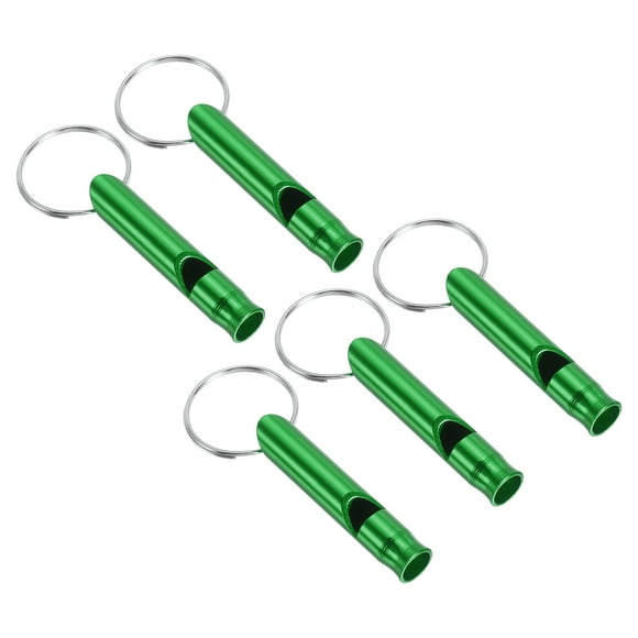 Unique Bargains Survival Whistle, 5 Pack Loud Sound Safety Whistle for Camping Hiking, Green