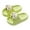 Green, variant on ZACPNCV Cloud Slides for Kids,Boys Girls Shower Slippers Bathroom Pool Sandals,Toddler Home House Open Toe Comfy Thick Sole Slippers,Summer Non-Slip Beach Shoes Green 3-3.5 Years