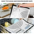thumbnail image 6 of KitchenKey Pastry Mat, 28" x 20" Food Grade Silicone Extra Large Non Stick Baking Sheet Mat with Measurement for Making Cookies,Macarons,Bread and Pastry, 6 of 18