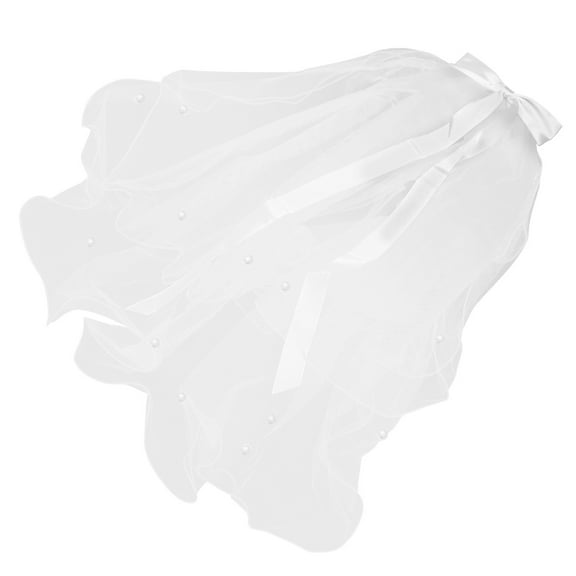 Wedding Veil Bridal Double Layer Children's White Bride