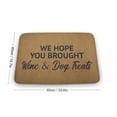 thumbnail image 2 of Wine And Dog Treats Doormat Housewarming Gift Welcome Mat,Indoor Doormat,Front Back Door Mat 17”x30”, 2 of 7