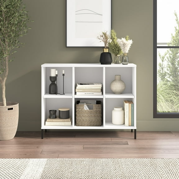 Bush Furniture Soho 6 Cube Organizer in White