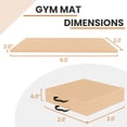 thumbnail image 4 of BalanceFrom 3-Panel All-Purpose Folding Gymnastics Workout Mat, 6' x 2' x 2", Beige, 4 of 7