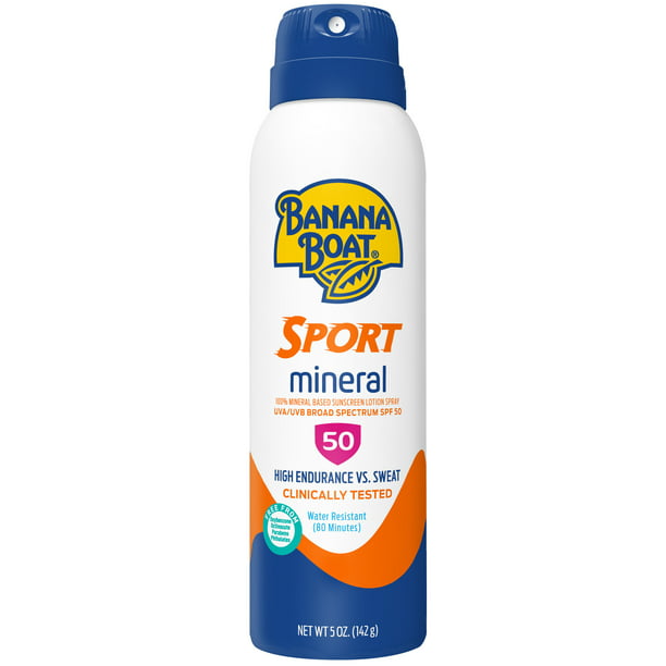 Banana Boat 100% Mineral Sport C-Spray, SPF 50, 5oz