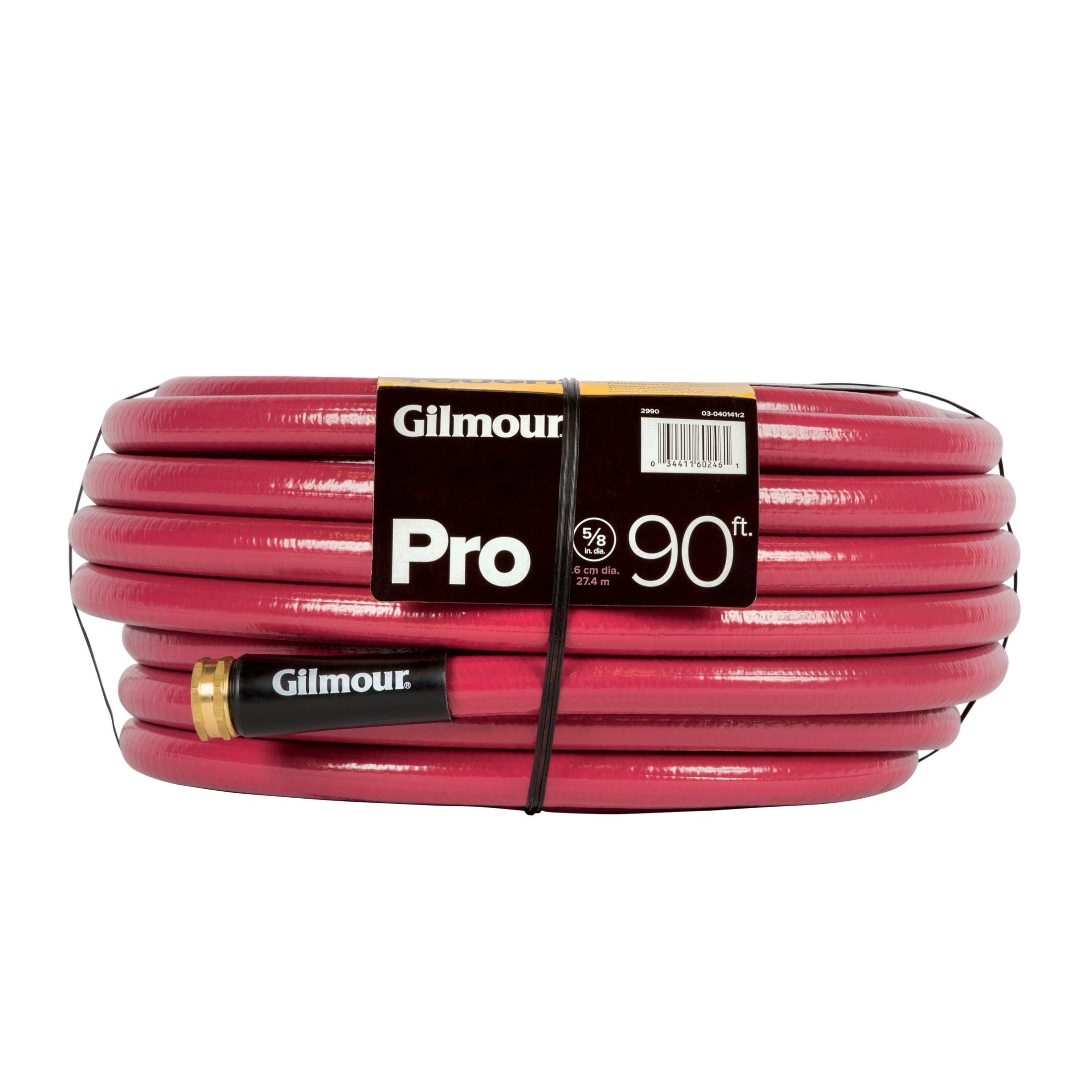 Gilmour Pro Farm & Ranch Water Garden Hose, 5/8" x 90', Heavy-Duty 500 PSI, Kink-Resistant, Made in
