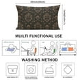 thumbnail image 7 of Set Of 4 Black Gold Baroque Pillow Covers 12x20 Inch Linen Decorative Square Throw Pillow Covers for Home Sofa Bedroom Outdoor Indoor, 7 of 7