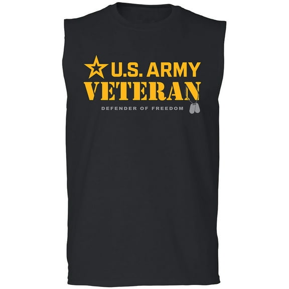 Army Veteran Defender of Freedom Adult Sleeveless Tee