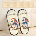 thumbnail image 2 of Fotbe Autumn Gnomes1 Pattern Women's Fuzzy Slippers Plush Slippers Fluffy Winter House Shoes Indoor and Outdoor-Medium, 2 of 8