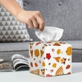 thumbnail image 6 of Yiaed Fall Gnomes Harvest Print Tissue Box Cover, PU Leather Decorative Organizer for Tabletop, Bathroom, Car, Office Creative Decorative, 6 of 7