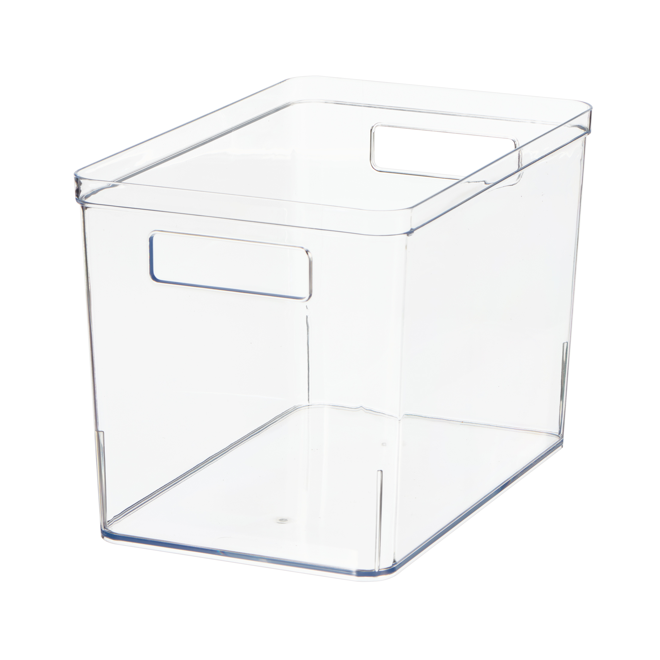 Mainstays Large Deep Clear Plastic Pantry Storage Bin photo 1