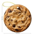 thumbnail image 3 of Chocolate Cookie Christmas Ceramic Ornament Funny Food Double-Sided Printed 3" Ceramic Christmas Ornament Holiday Ornament for Home Christmas Tree Decor Gifts Keepsake for Family, 3 of 8
