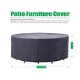 thumbnail image 2 of F&J Outdoors Premium Luxury Waterproof Outdoor Patio Round Table Cover - 130"Dia x 35"H, 2 of 8
