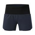 thumbnail image 4 of Men's Quick Dry Running Shorts 2-in-1 Double Layer Elastic Waistband Workout Fitness Active Yoga Jogging Athletic, 4 of 6