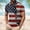 A509 Black, variant on Xdegoge 4th of July Patriotic Shirt for Women USA American Flag Short Sleeve Turn Down Collar Stars and Stripes Casual Athletic Fit Watercolor Art Summer Tops