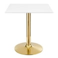 thumbnail image 2 of Modway Verne 28" Square Dining Table in Gold White, 2 of 6