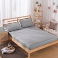 thumbnail image 3 of Dustproof Brushed Microfiber Fitted Sheet Bedding Grey 150*200+30cm Armadurra, 3 of 8