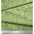 thumbnail image 2 of Soimoi Green Heavy Canvas Fabric Garden Tool Hardware Printed Fabric 1 Yard 58 Inch Wide, 2 of 3