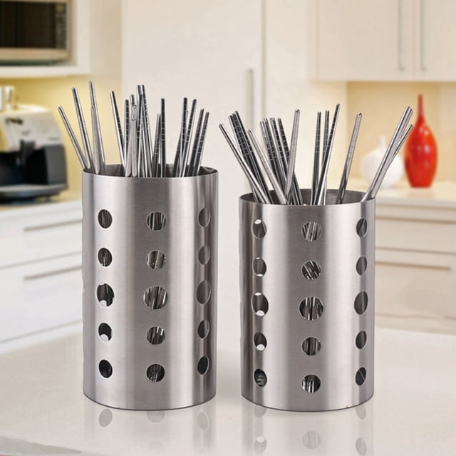 unbranded Organizador Para Utensilios De Cocina De Acero Inoxidable Con Compacto Y Resistente