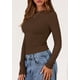 thumbnail image 3 of Camisas de Manga Larga PRETTYGARDEN Mujer Otoño 2025 Marrón XS, 3 of 8