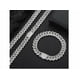 thumbnail image 2 of Cadenas Y Brazalete Cubana De Hip Hop Para Hombre 50cm+20cm Xtellar blanco, 2 of 4