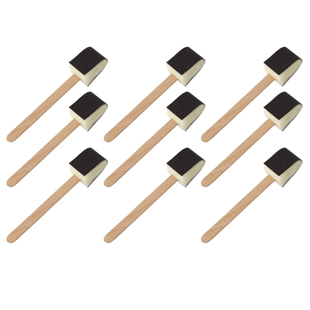 Pinceles de limpieza de inodoro de la esponja 9pcs Cepillos de esponja de madera desechables