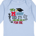 thumbnail image 4 of Inktastic My Mommy Did It and She Did It for Me with Graduation Cap Boys Long Sleeve Baby Bodysuit, 4 of 5