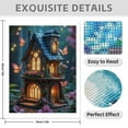 thumbnail image 3 of Diamond Art Kit for Adults, Modern Butterfly Castle Print No.1225 Diamond Painting for Adults Beginners, 5D DIY Diamond Art Painting Kits, Colorful Diamond Painting Craft for Home Decor 12x16, 3 of 7